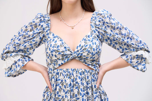 Santorini Blossom Dress (co-ords)